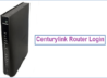 Centurylink Router Login