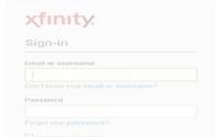 Xfinity login