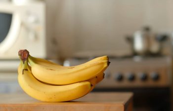 bananas on kitchen table