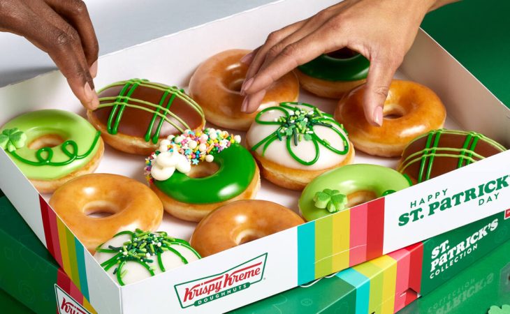 Krispy Kreme’s St. Patrick’s Day doughnut collection is here