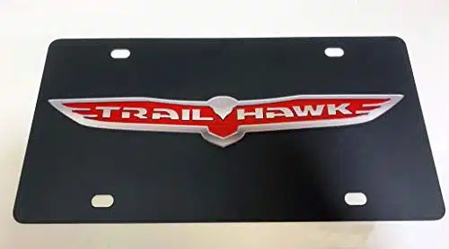 Eurosport Daytona Logo License Plate for Jeep Trailhawk (Black)