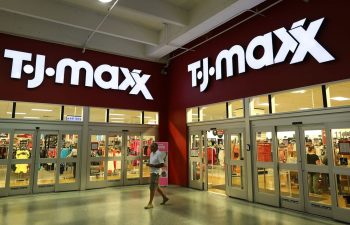 A TJ Maxx store entrance