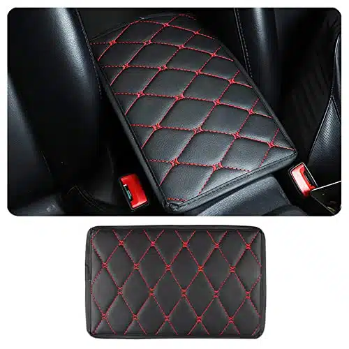 Center Console Cover,Soft Comfortable PU Leather Car Armrest Cushion,Waterproof and Anti scratch Armrest Seat Box Cover Profector,Car Interior Accessories Universal For SUVTru