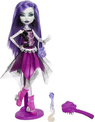 Monster High Booriginal Creeproduction Doll, Spectra Vondergeist Collectible Reproduction with Doll Stand, Diary, and Pet Ferret Rhuen (Amazon Exclusive)