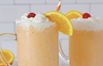 Two orange creamsicle shakes