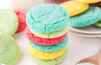 rainbow jello sugar cookies