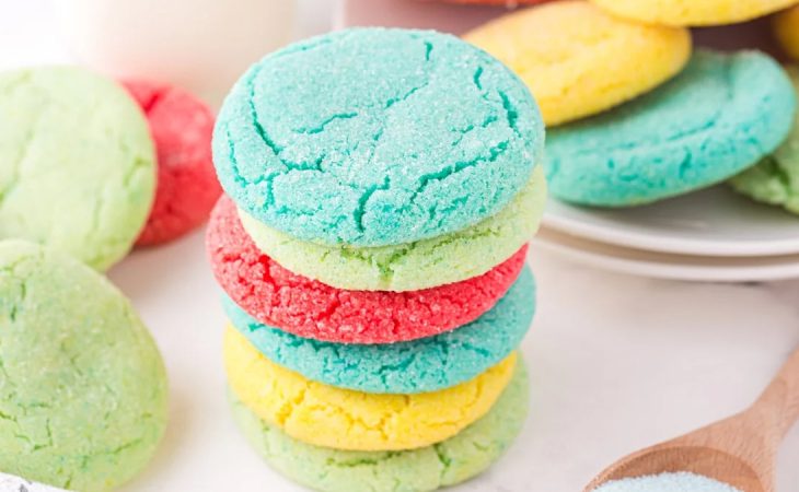 These colorful Jell-O cookies are fun and easy to make with kids