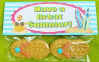 You’ll flip for these cute flip-flop cookies and free printable gift tags