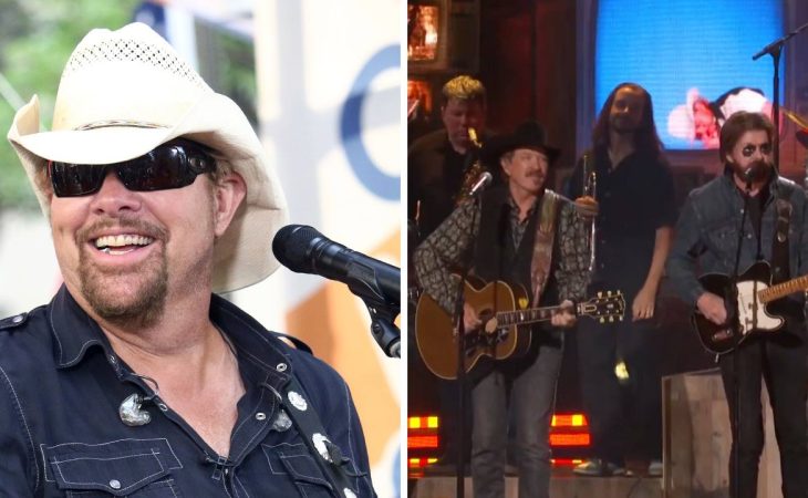 Watch the Toby Keith tribute performance that brought his kids to tears